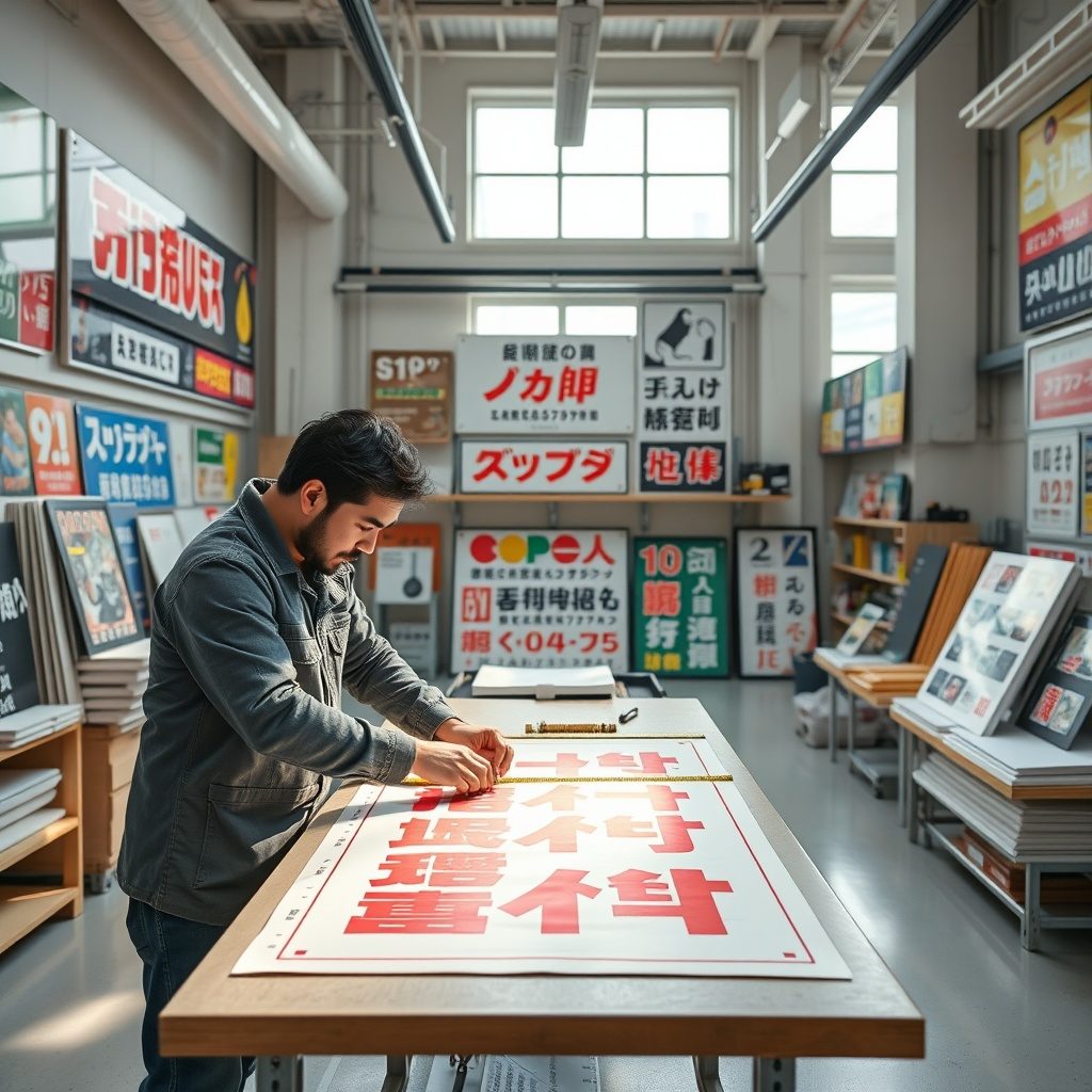 Signmaking workshop in action