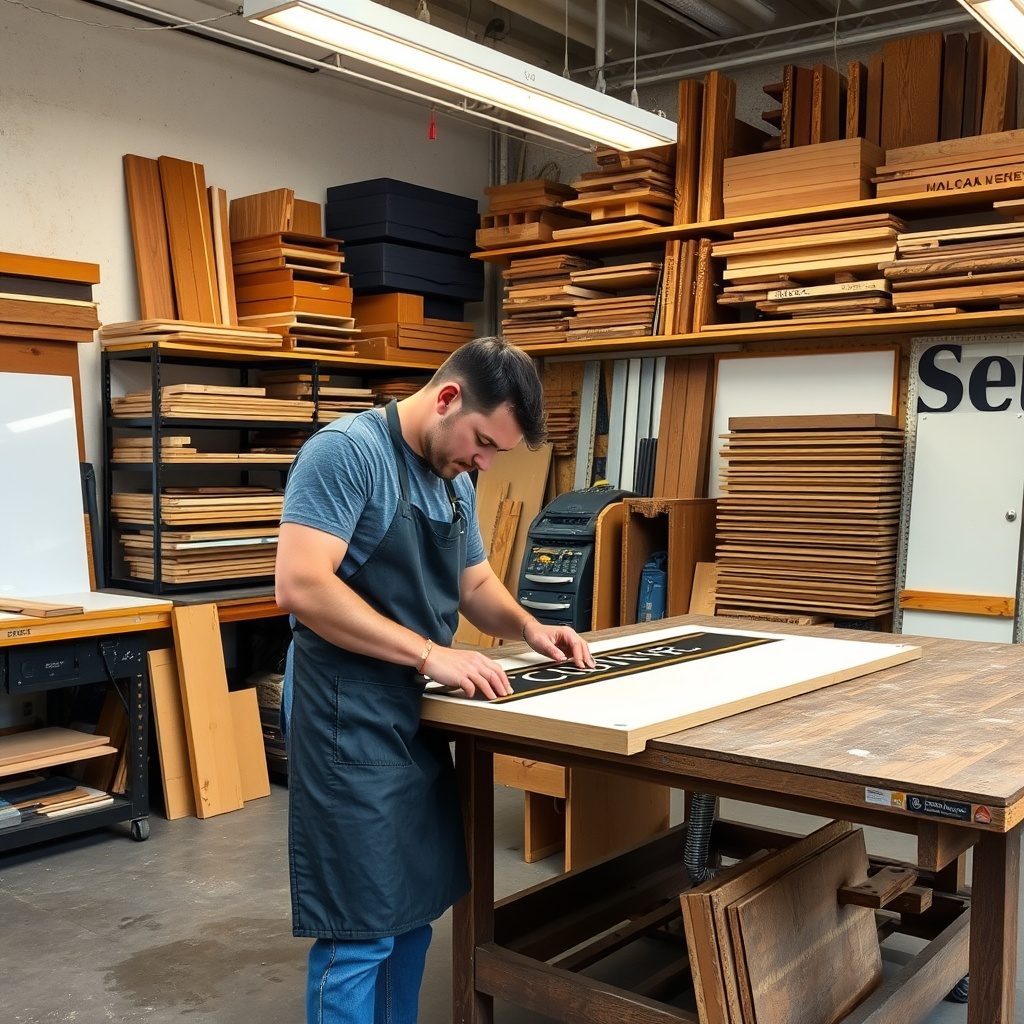 Custom sign design example