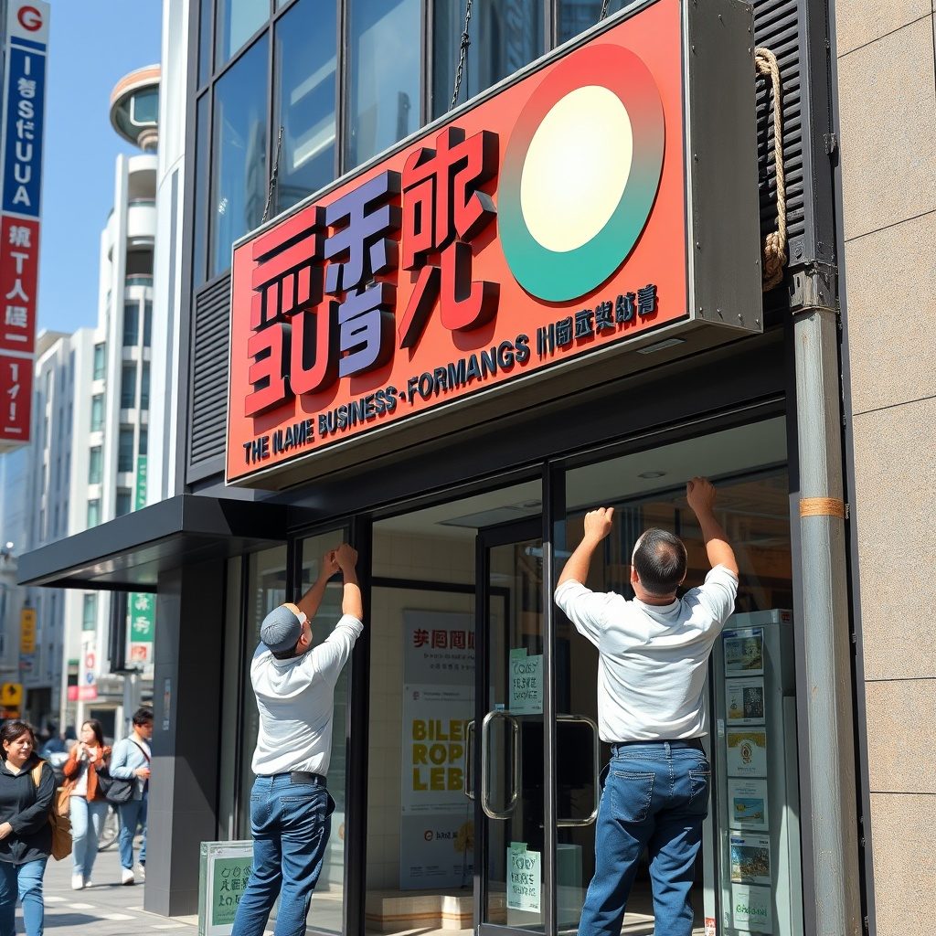 Sign installation process