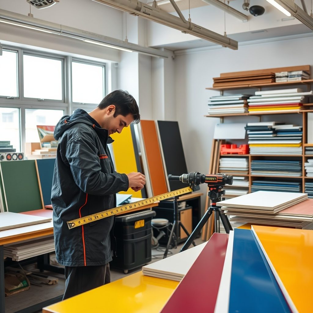 Signmaking workshop showcasing custom signs